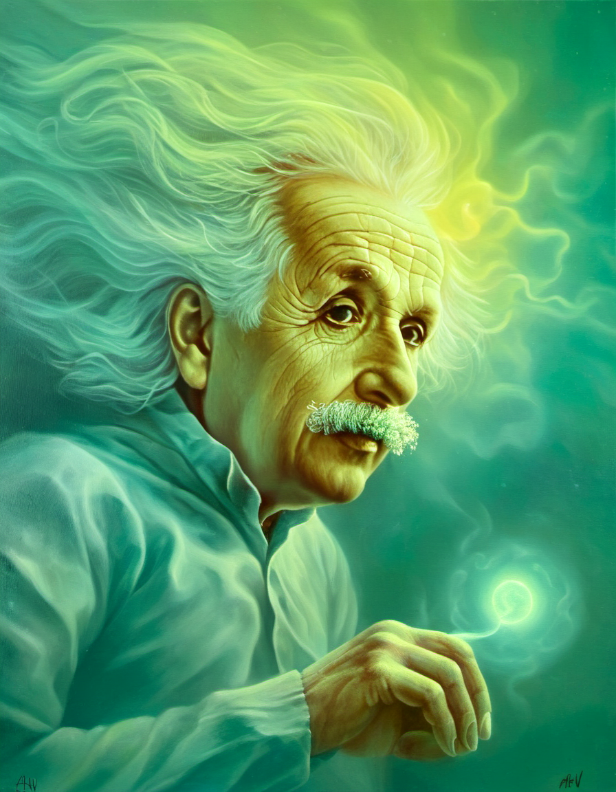 Thomas Kopera An AI image (Tomasz Alen Kopera) in the style of Albert Einstein ...